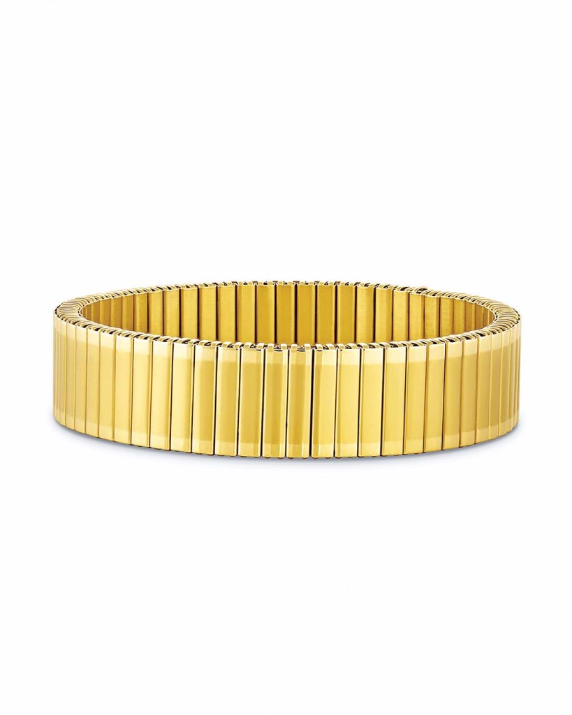 a golden bracelet